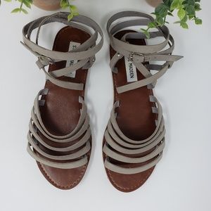 *SOLD* Steve Madden Galea Gladiator Gray Sandals